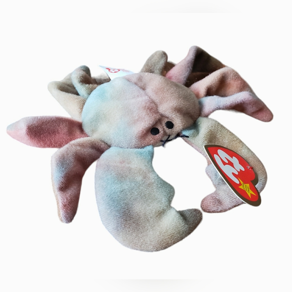 VTG TY Teenie Beanie Baby "Claude the Crab" Tie dye plush